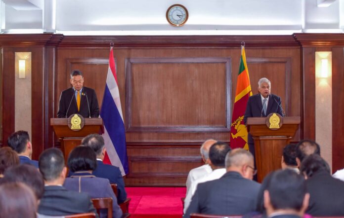 President Ranil Wickremesinghe and Prime Minister Srettha Thavisin Forge