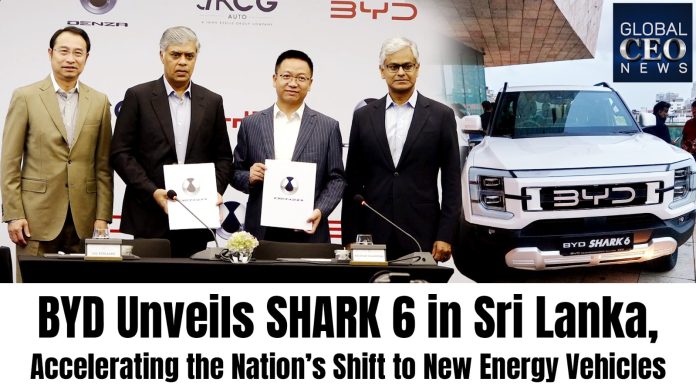 The MoU was signed by Charitha Subasinghe, President – Retail Sector at John Keells Holdings; Ketsu Zhang, Deputy General Manager of the Asia-Pacific Auto Sales Division at BYD Auto Industry Co.