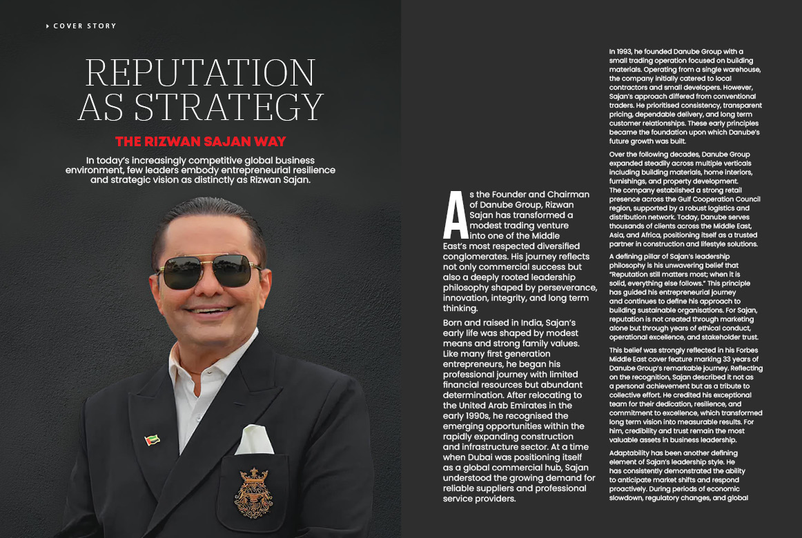 REPUTATION AS STRATEGY THE RIZWAN SAJAN WAY - Global CEO Magazine